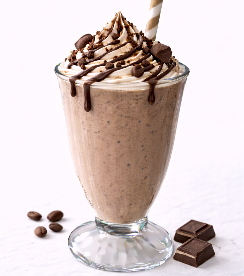 Schokoladen-und Nussbasierte Milchshakes