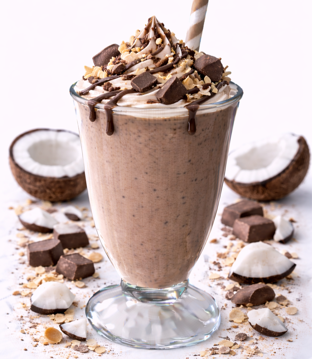 Schokoladen-und Nussbasierte Milchshakes