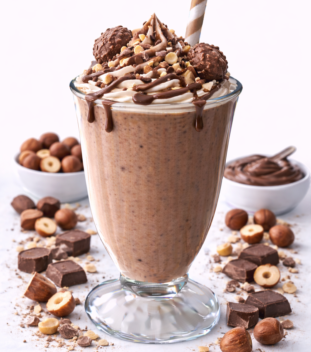 Schokoladen-und Nussbasierte Milchshakes