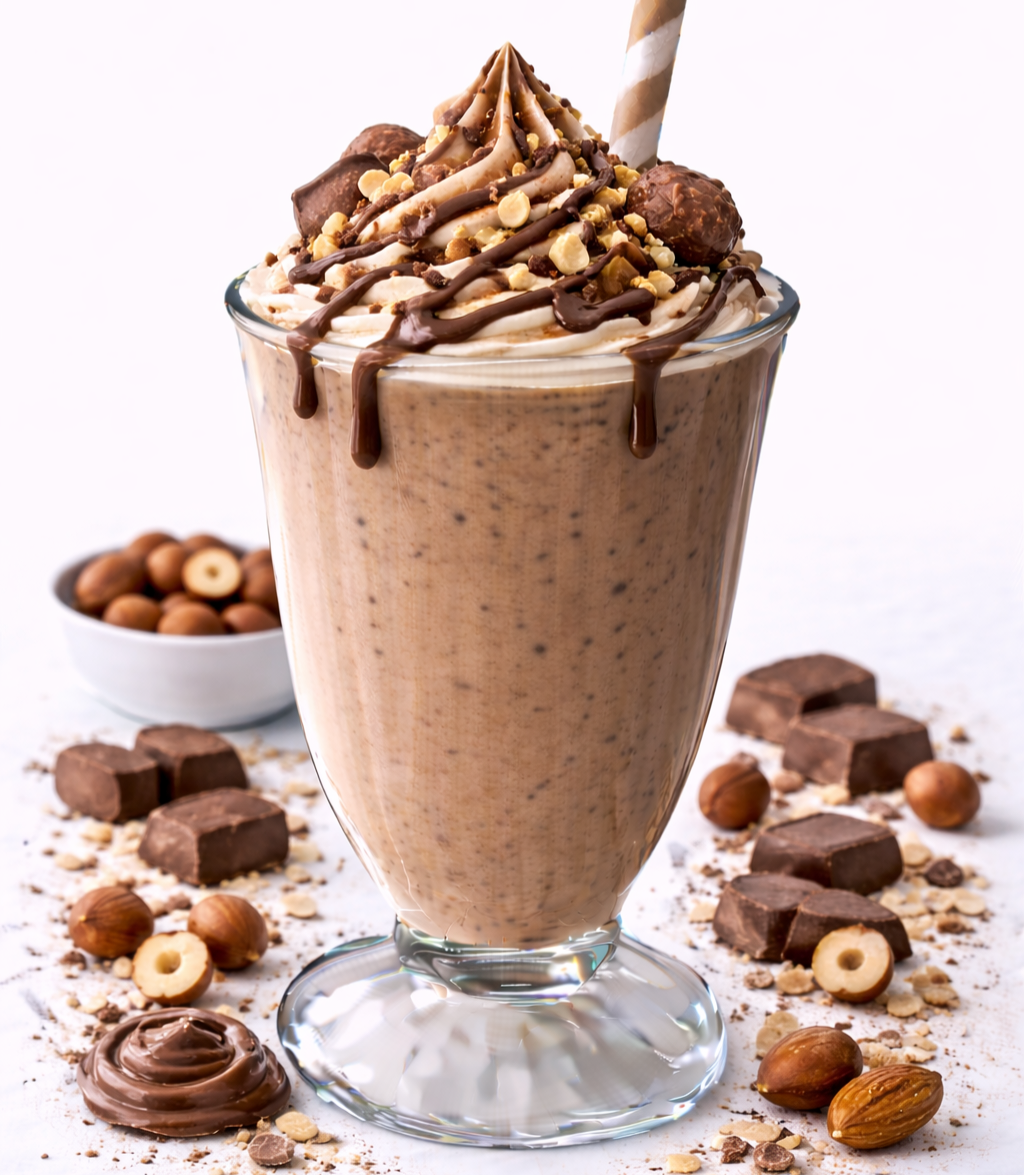 Schokoladen-und Nussbasierte Milchshakes